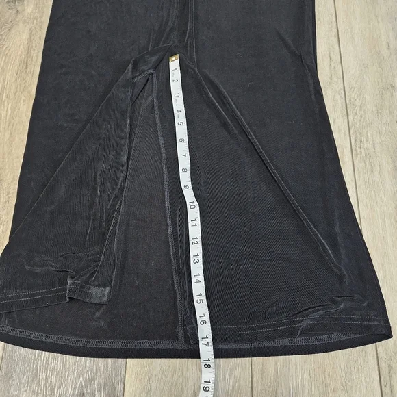 R & M Richards Karen Kwong Vintage 2 Piece Formal Dress Silver Black Women's - Picture 9 of 15